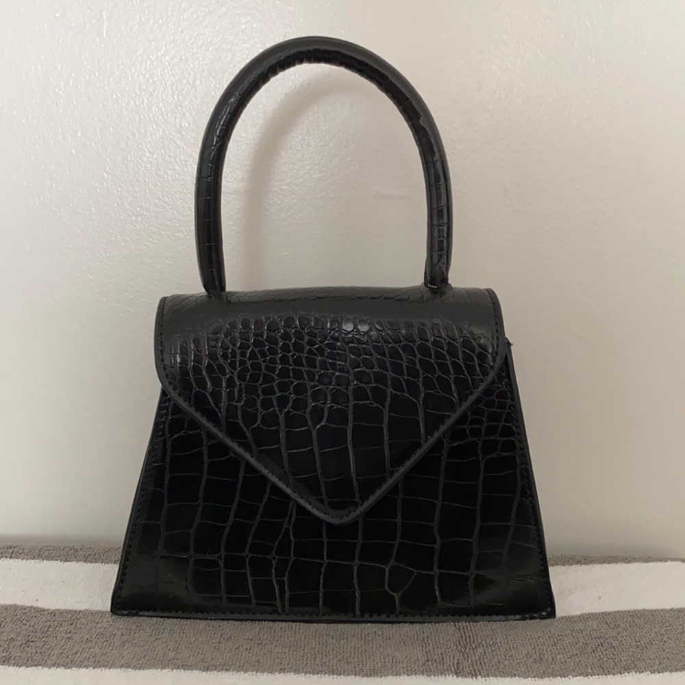 Croc skin handbag